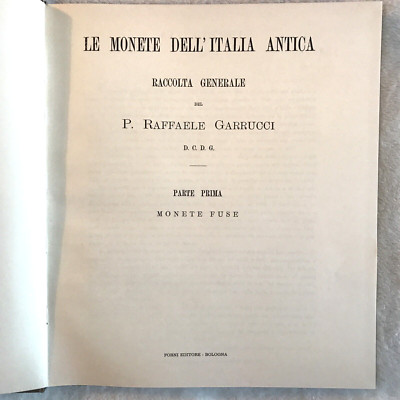 Die Münzen des antiken Italiens, Allgemeine Sammlung, Raffaele Garrucci, Öfen Aufl. #