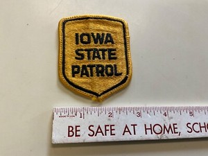 Sew On Patch Iowa State Patrol Police