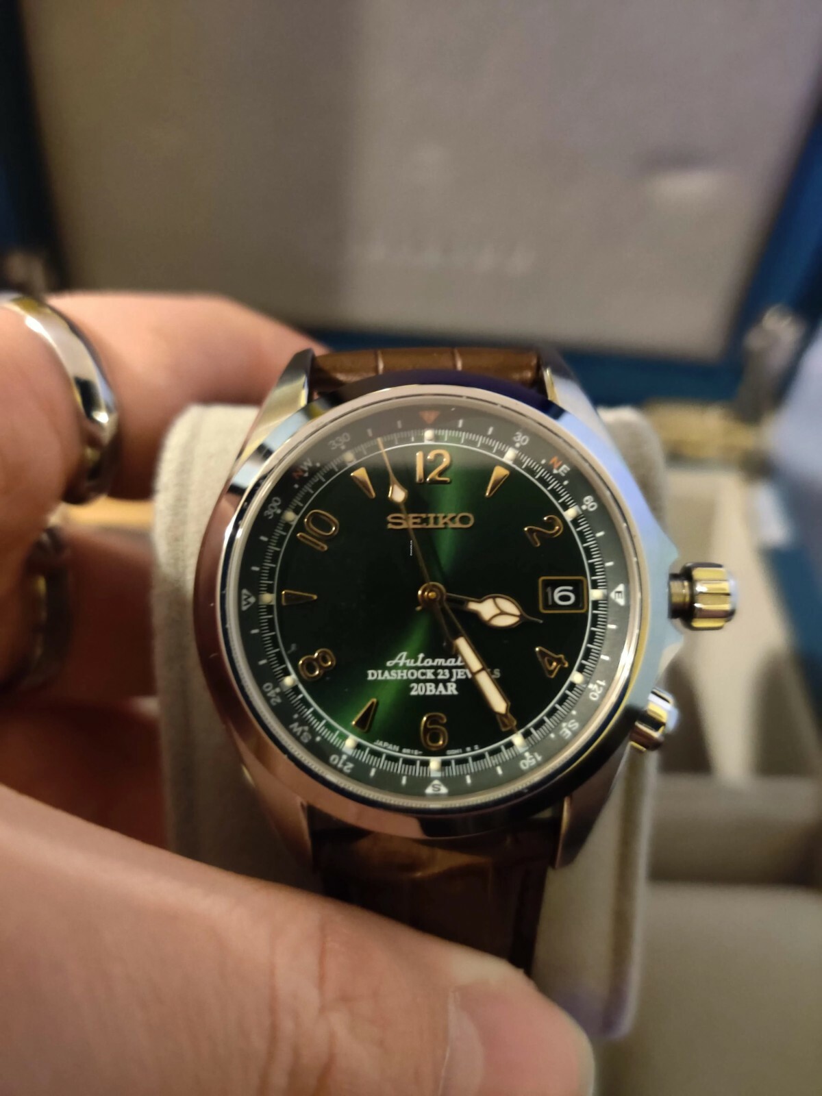 Seiko Sarb017 Mechanical Alpinist Automatic Men S Watch Brand New Boxed For Sale Online