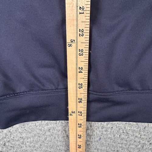 Vintage Fred Perry Track Jacket Mens Large Navy Full Zip Mock Neck Pockets Flaw - Picture 9 of 12