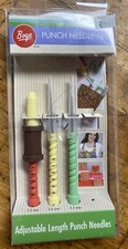 New 3 Piece Adjustable Length Punch Needle Set FRM14D