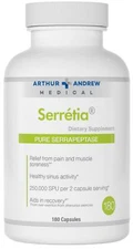 Serrapeptase 180 Count Vegan Enzyme Supplement for Recovery and Congestion Re...