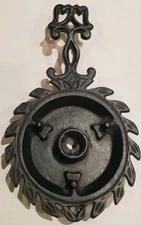 Cast Iron WILTON Candlestick Taper Black Candle Holder