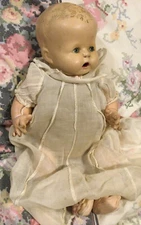 Antique 15” Inch Composition Doll By EIH Co. Inc No 'C' On the Back Of The Neck