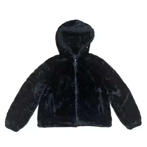 Bershka faux fur cheap jacket with hood