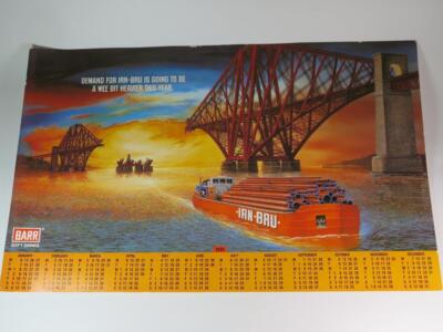 RAR Irn-Bru Werbeplakat/Kalender 1992 Demand Going to be Wee Bit Heavier