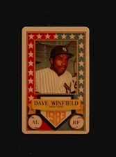 1983 Permagraphics All-Star GOLD DAVE WINFIELD credit card Yankees Perma Graphic