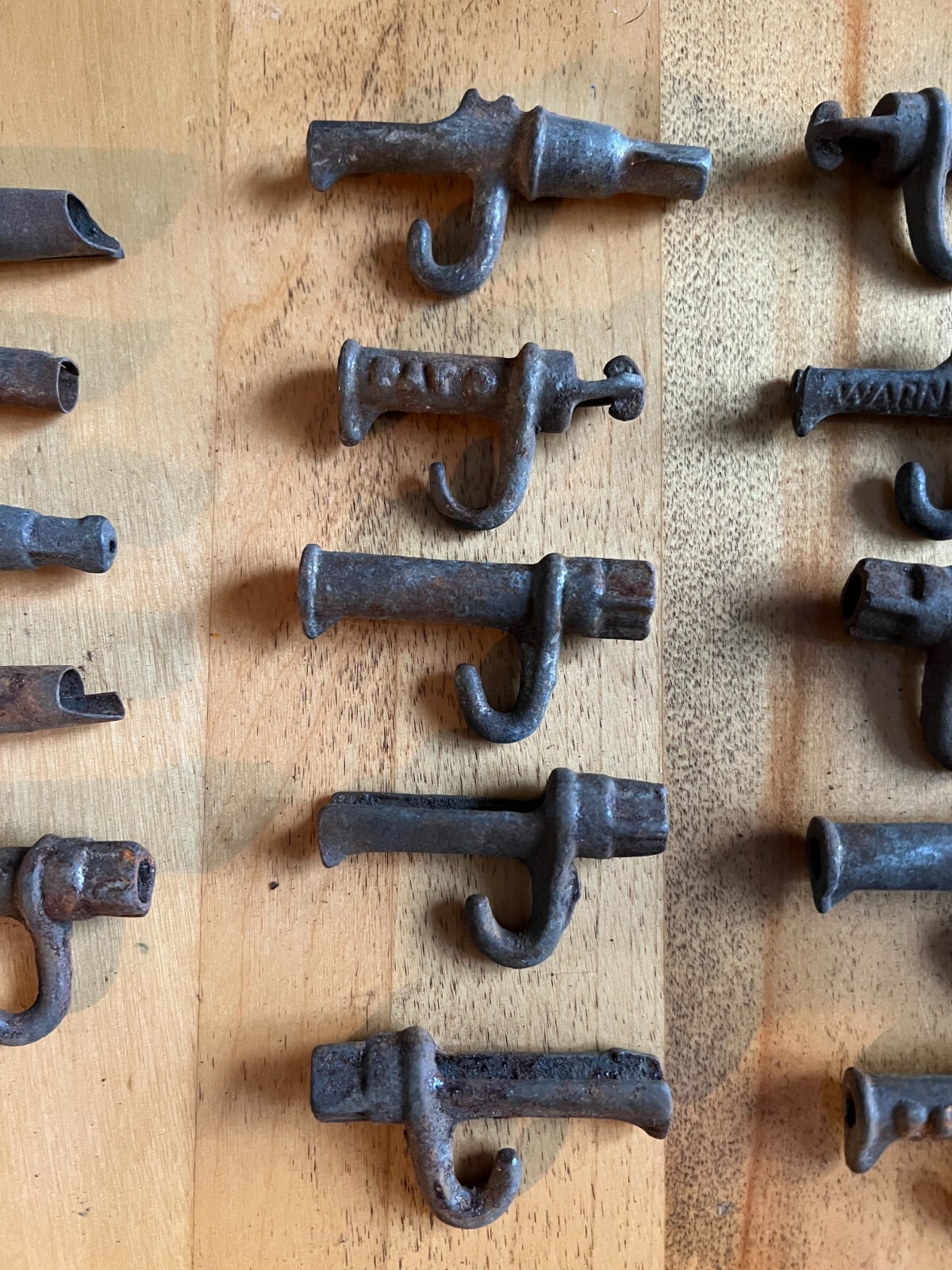 Vintage CAST IRON TIN 20 Sap Gathering TAPS SPILES SPOUTS Maple Syrup