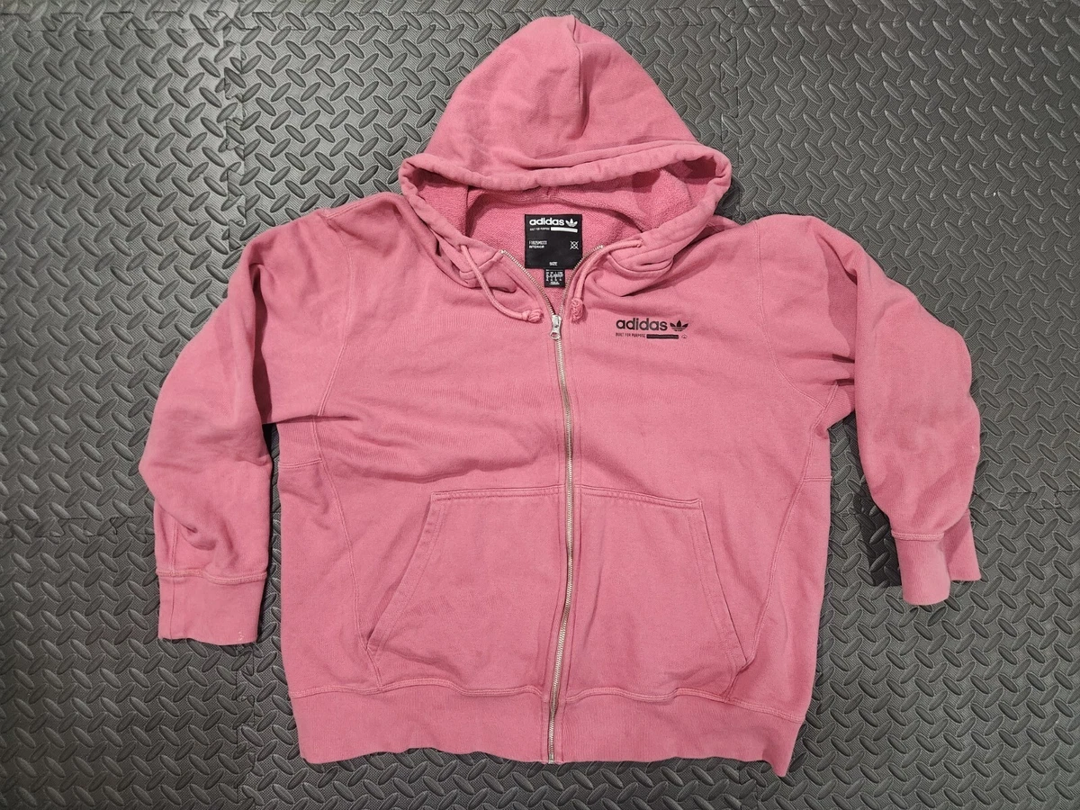 Adidas DH4988 Men Size XL Originals Kaval Hoodie Track Top Jacket Red Full Zip