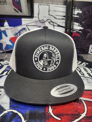 EMBROIDERED DIMEBAG DARRELL RIP  FLATBILL SNAPBACK CAP (Please Read Ad)