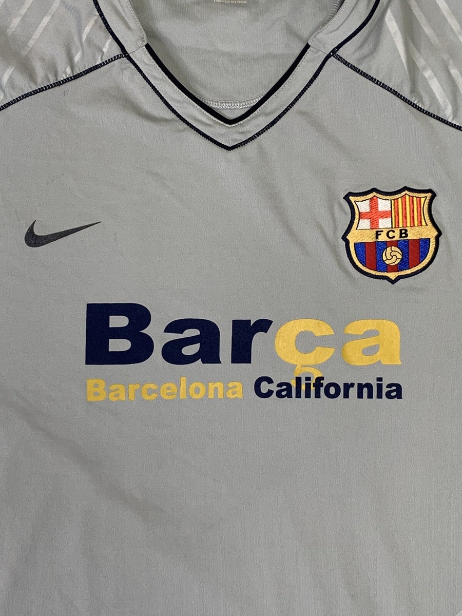 FC Barcelona California Grey Training Soccer Shirt Jersey Men's