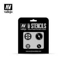 Vallejo Stencil ST-SF001 Gear Kennzeichnungen 125 Vallejo