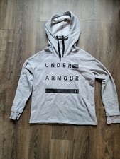 Womens Under Armour Threadborne Hoodie Size M Loose Gray Comfy. READ