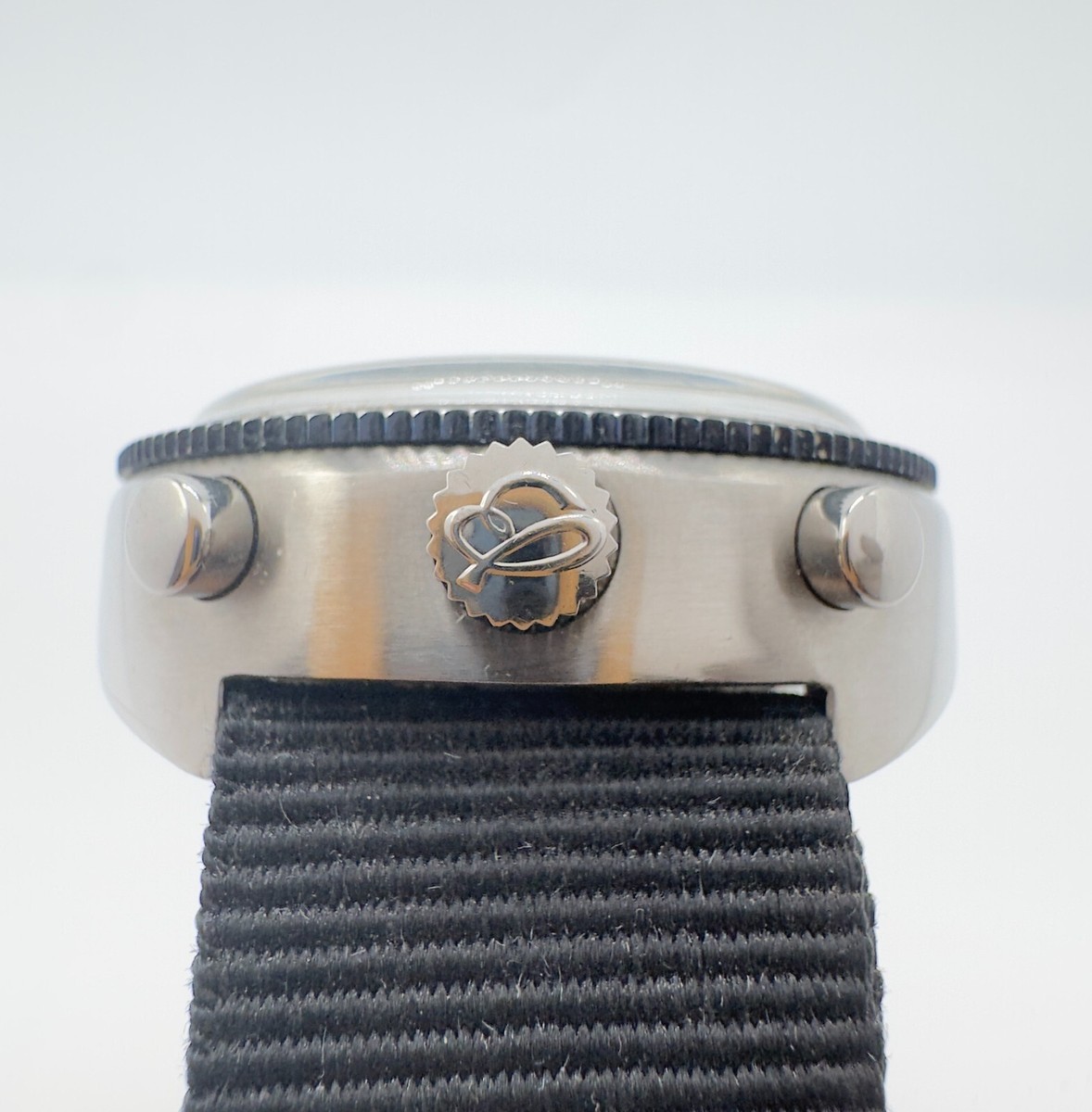 Vintage Breitling Chronograph Bullhead 7101 Pult Pupitre Blue