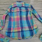 Abercrombie Kids Girls Blue and Pink Button Down Shirt Size M — photo 7