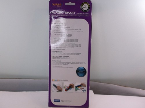 VuPoint Magic Wand II Portable Document Scanner PDS-ST441PU High Speed Open Box - Picture 2 of 4