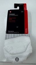 Lululemon Power Stride Tab Socks 3 Pack Men's  L White  Workout Gym