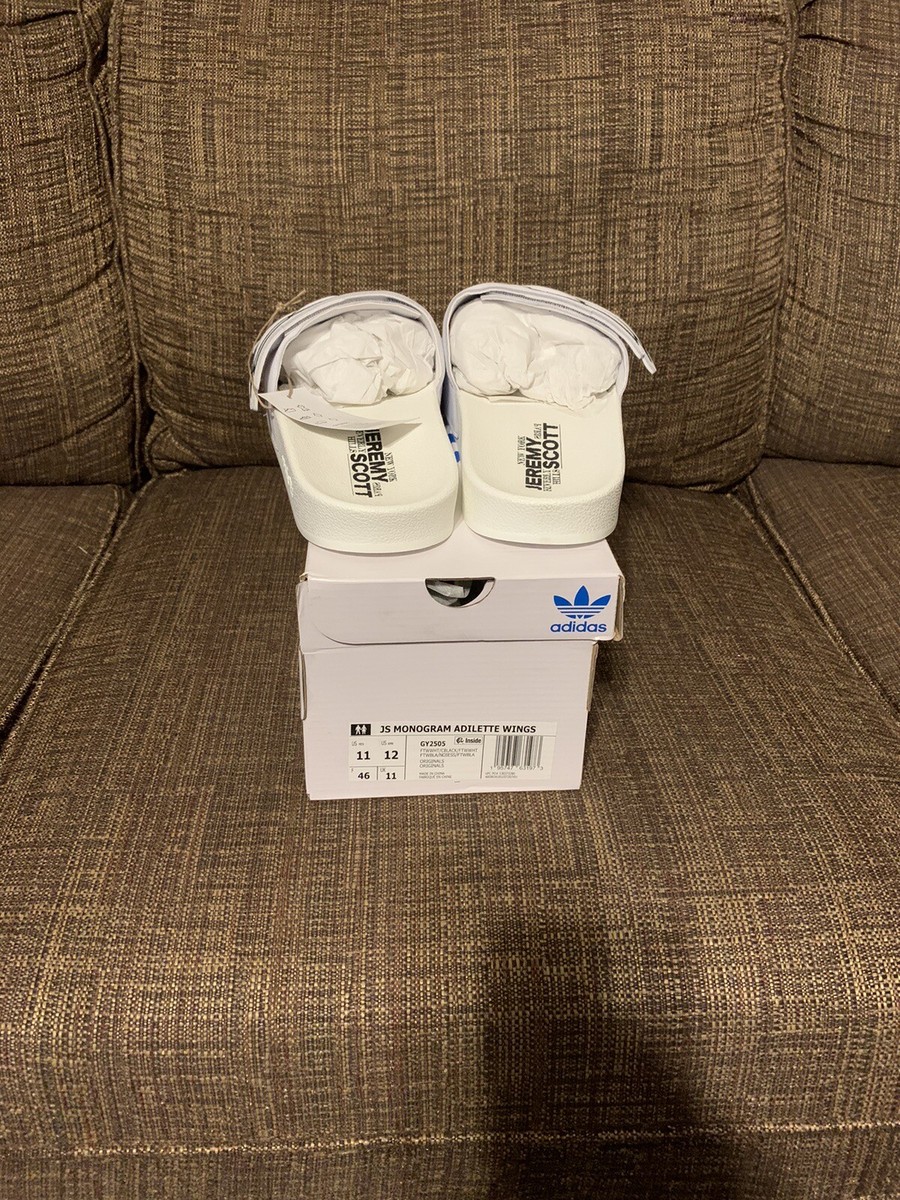 Adidas Jeremy Scott Monogram Adilette Wings Slides GY2505