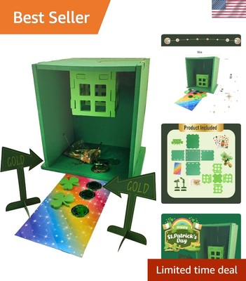 Complete St. Patrick's Day Leprechaun Trap Set - Easy Assembly & Fun for Kids