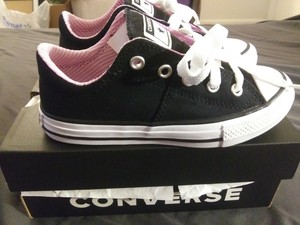 converse pinstripe black