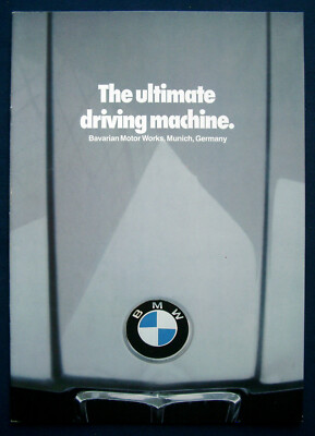 Prospekt brochure 1980 BMW The ultimate driving machine  (USA)