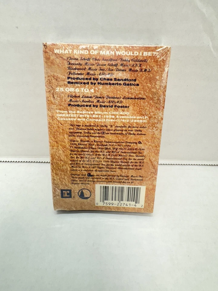 CHICAGO what kind of man would I be? CASSETTE SINGLE New Sealed ! Grade It - Image 2 of 4