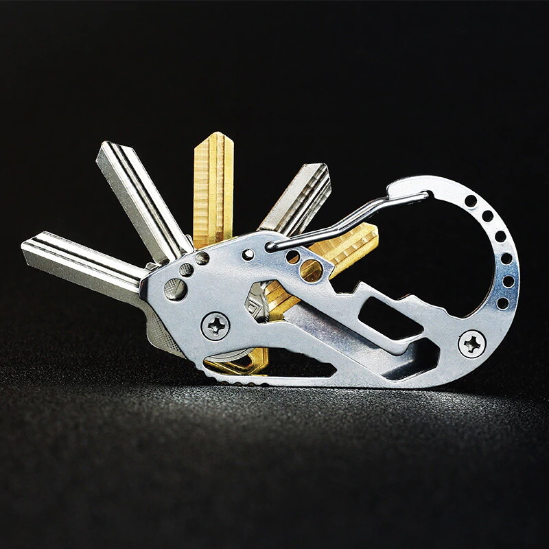 Quickdraw Carabiner Clip EDC KEYCHAIN Outdoor Belt Key