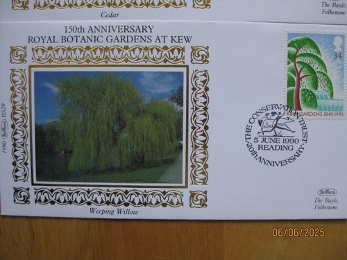 PRESENTATION PACK - NO 208 GB 1990 - KEW GARDENS - PLUS 4 BENHAM FDCS - Picture 6 of 7