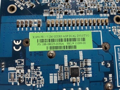 Sapphire ATI Radeon X1950 PRO 512MB GDDR3 AGP Graphics Card GPU