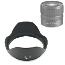 HB112 Lens Hood as HB-112 for Nikon Nikkor Z DX 12-28mm f/3.5-5.6 PZ VR F3.5-5.6