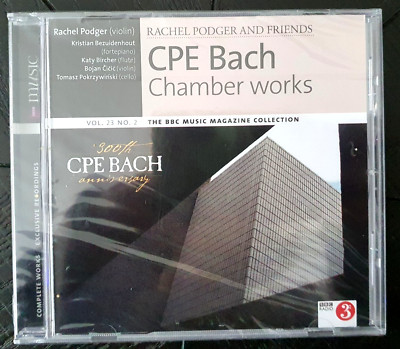 CPE Bach: Chamber Works - BBC Music CD / Rachel Rodger and Friends, NEW & SEALED