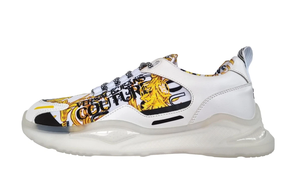 Versace couture men s shoes sneakers in nylon and rubber 74YA3S1B LEVION