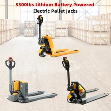 APOLLOLIFT 3300lb Li-ion Battery Powered Electric Pallet Jack 45X21"/48X27" Fork