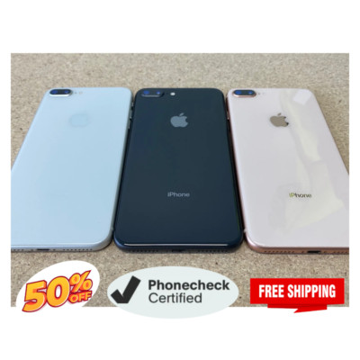 Apple iPhone 8 Plus 64GB Unlocked Verizon Gold/Silver Very Good Condition iOS