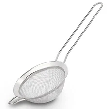 Fine Mesh Strainer Stainless Steel Sieve Sifter With Hanle Small Metal Strainer 