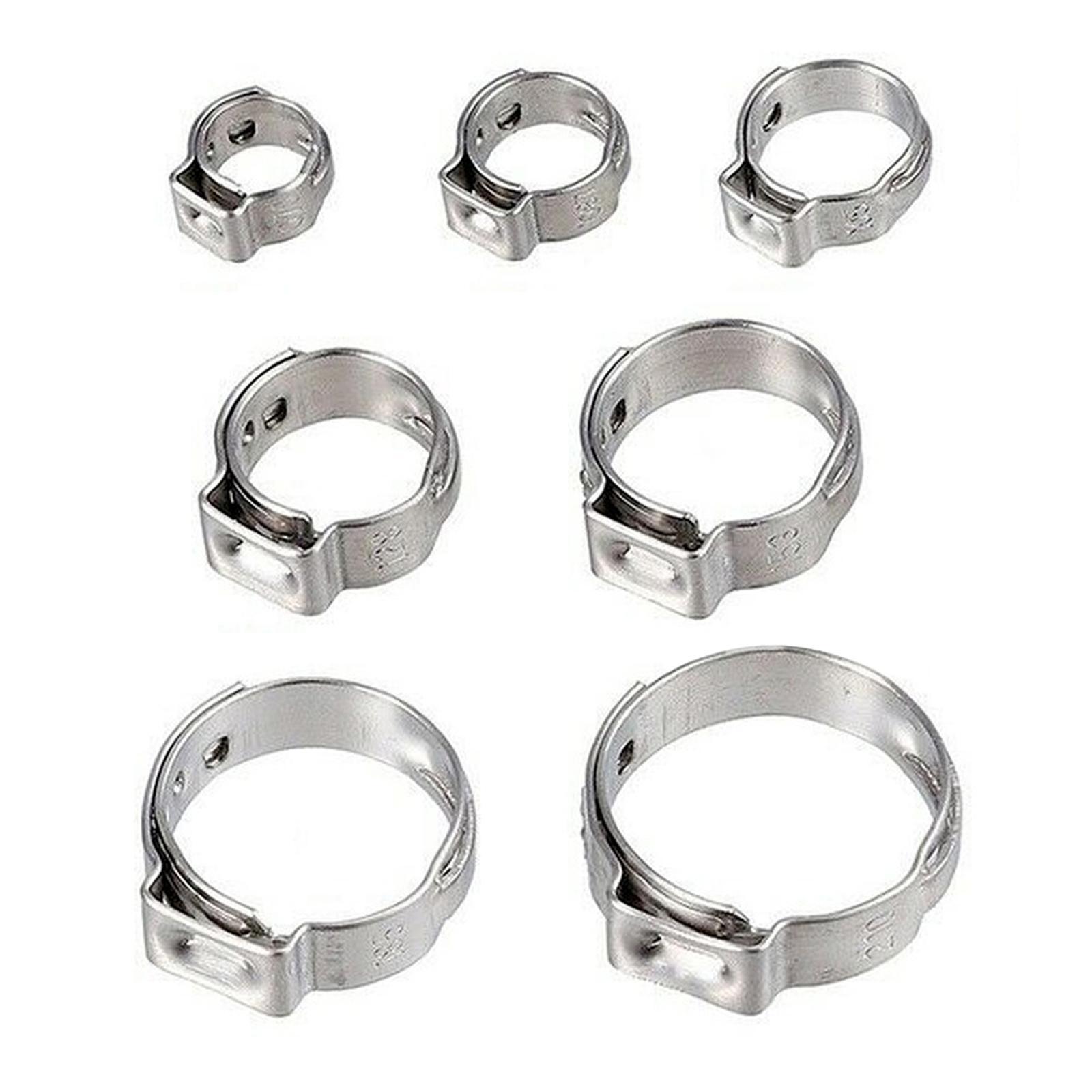 130 Pieces Single Ear Hose Clamp Steel Hoses Clamps for Agriculture eBay