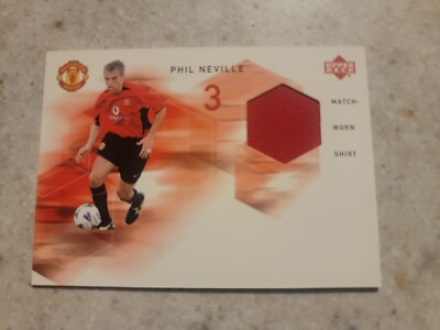 Phil Neville 2002 Upper Deck Legends Match-Worn Shirt Manchester United 