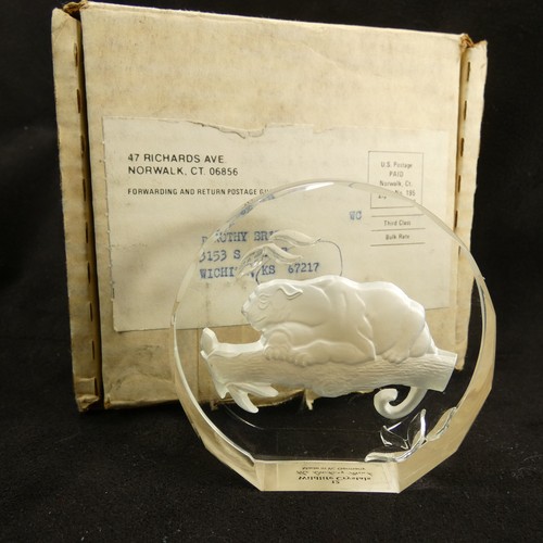 Danbury Mint Wildlife Crystal's Collection 3" W. Germany SUMATRAN TIGER FMJYP - Bild 2 von 18
