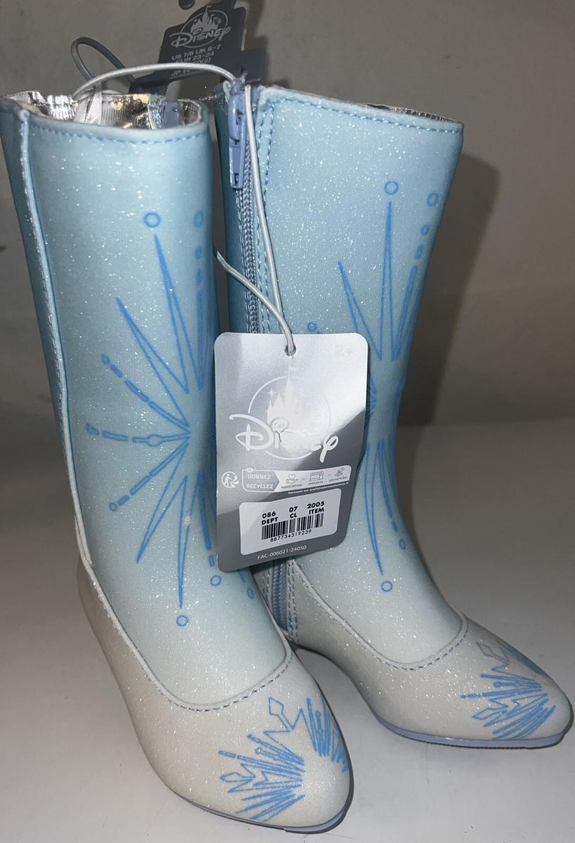 Disney Frozen Elsa Kids' Dress-Up Boots Disney Store US 7/8 NEW