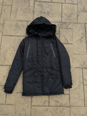 Number (N)ine Black Fur Hood Puffer Biker Winter Jacket | eBay
