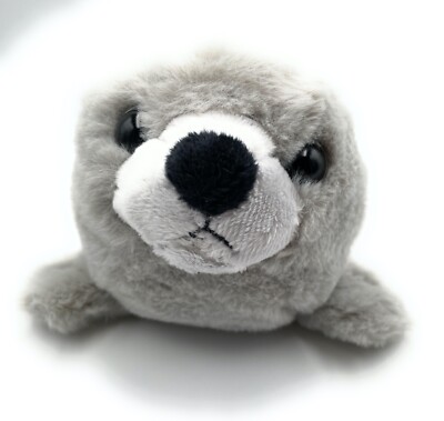 Foca Peluche Juguete De Tela 20cm Gris