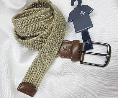 Original Penguin Elastic Fabric Woven Stretch belt Size 38-40 Fits