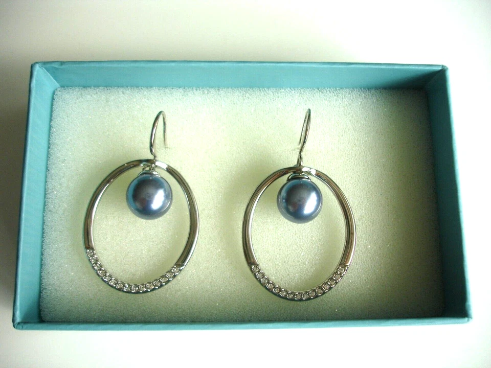 Pierre Lang 4-Tlg. Ohrringe TAMINA RH Zirkonia Perle NEUWERTIG OVP - Bild 3 von 4