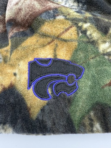 VTG NCAA Kansas State Wildcats Fleece Skull Cap Beanie Hat Zephyr NEW NWT Camo - Picture 3 of 3