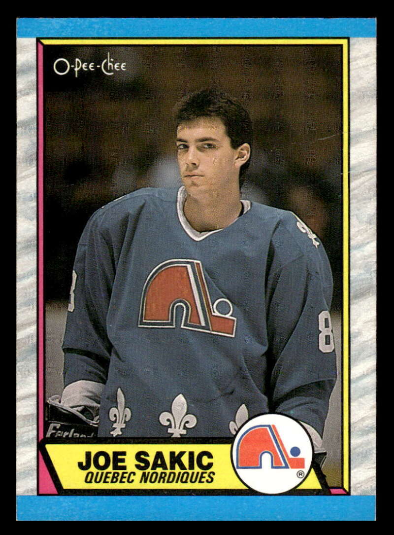 1989 O-Pee-Chee Joe Sakic Rookie Quebec Nordiques #113 GD+ XX1498