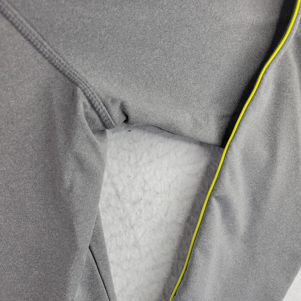 Pullover Jockey Gris 1/4 Cremallera Cuello Simulado Top Atlético Mujer Grande Foto 2 de 4