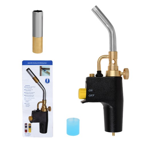 Kit torcia brasatura avviamento testa torcia propano Mapp fiamma saldatura - Foto 12 di 12