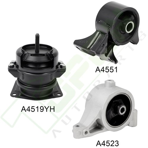 Motor Mounts 3PCS Replacement For 2003-2004 Honda Pilot 2001-2006 Acura MDX 3.5L - Picture 2 of 6