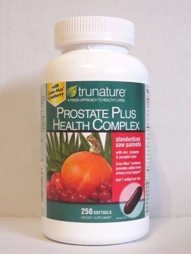 trunature PROSTATE PLUS HEALTH COMPLEX 250 Softgels Saw Palmento with Zinc