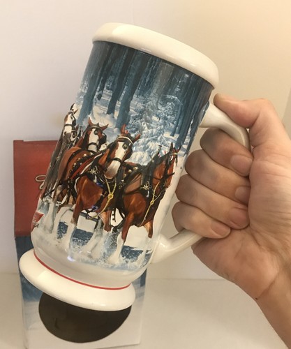 2007 BUDWEISER STEIN WINTER'S CALM MIB Breweriana BEER NEW NOS. - Picture 10 of 10
